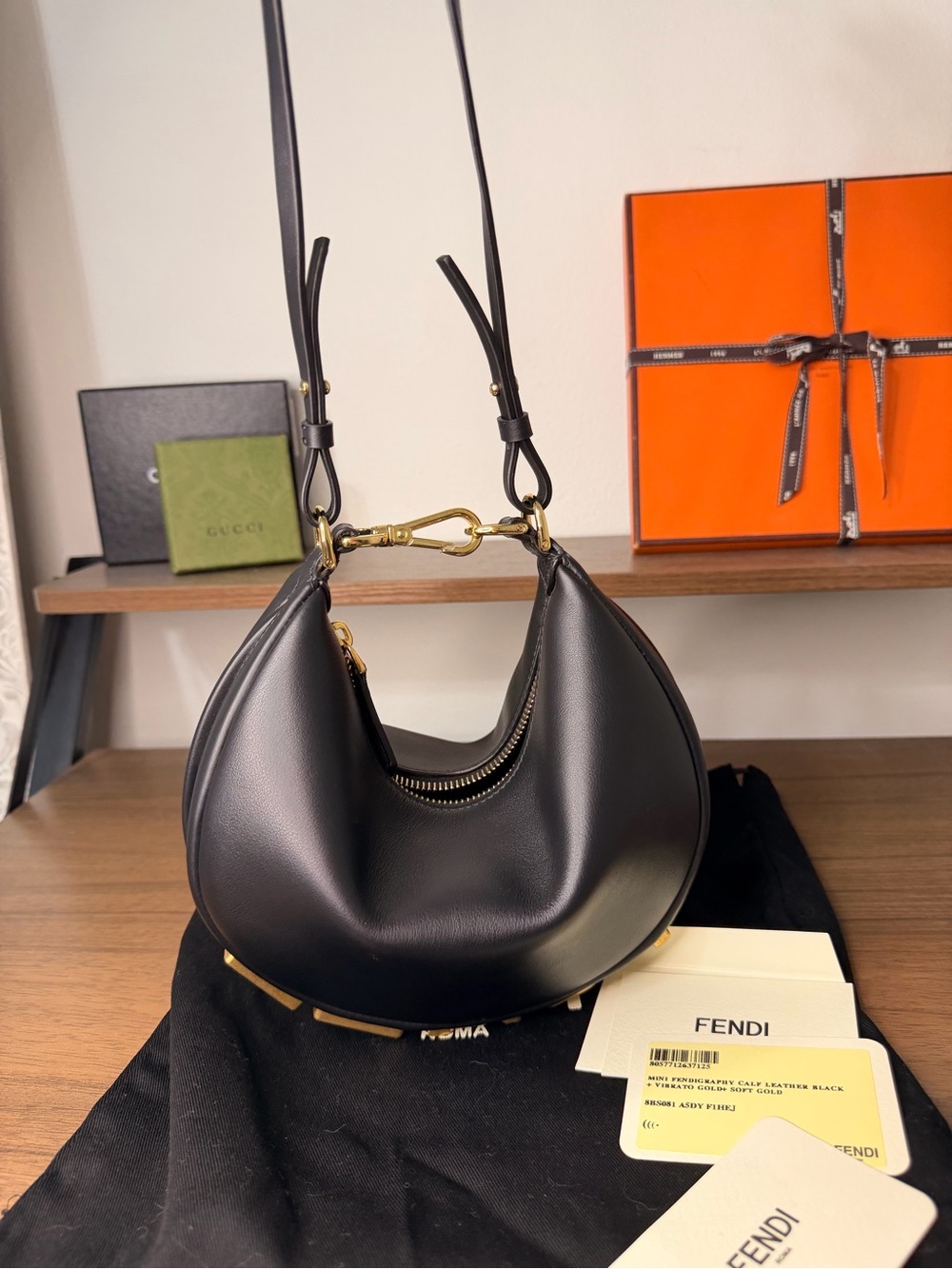 Authentic FENDI Fendigraphy Mini in Black - Brand New With Tags - Picture 13 of 15